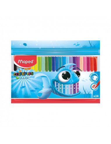 Marcador Feltro 024un Maped Color Peps Ocean