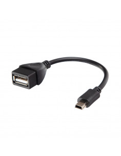 Adaptador USB-A / Mini USB Preto