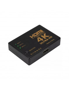 Switch HDMI 3 Portas Full HD c/ Comando