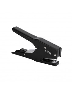 Agrafador Alicate 24/6 25 Folhas Metálico Eagle Preto
