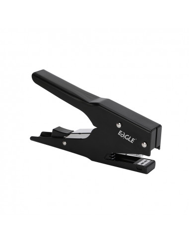 Agrafador Alicate 24/6 25 Folhas Metálico Eagle Preto