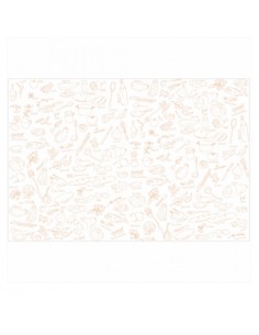 Folhas Papel P/ Charcutaria 35x52cm Branco/Pergaminho 500un