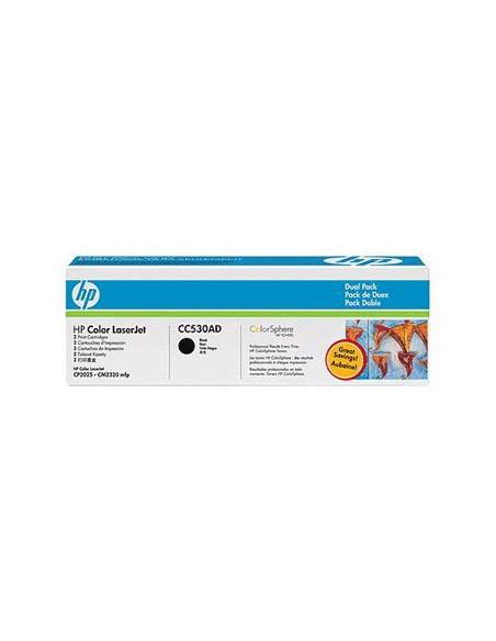 Toner ColorSphere 304A Preto (CC530A Pack 2)