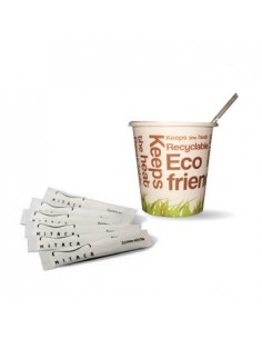 Kit Eco Friendly Copos Papel / Mexedor / Açucar 100un