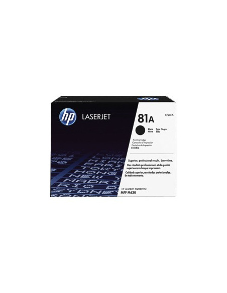Toner HP Laserjet 81A Enterprise M630 Preto