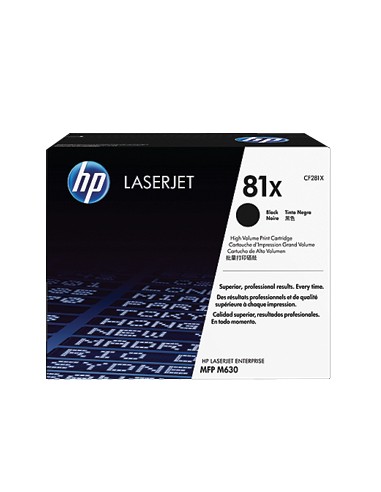 Toner HP Laserjet 81A Enterprise M630 Preto Alta Capacidade