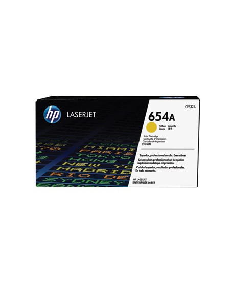 Toner HP Laserjet 654 Enterprise M651 Amarelo