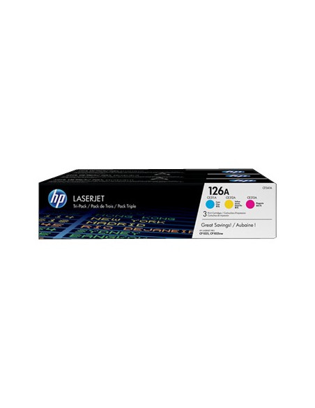 Toner HP Laserjet 126A (CF341A) Azul + Magenta + Amarelo