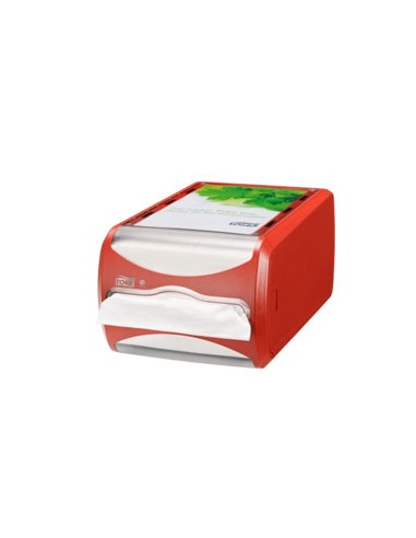 Dispensador p/400 Guardanapos TORK N4 Cor Vermelho