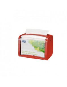 Dispensador p/275 Guardanapos TORK N4 Cor Vermelho