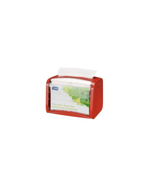 Dispensador p/275 Guardanapos TORK N4 Cor Vermelho
