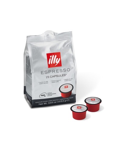 Café Cápsulas MPS ILLY Tostatura Escura 15un