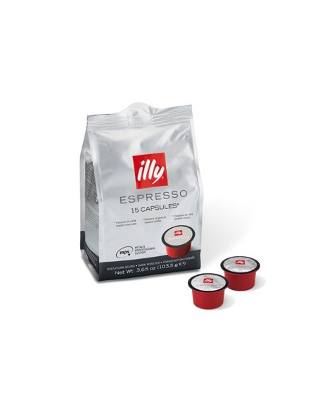 Café Cápsulas MPS ILLY Tostatura Escura 15un