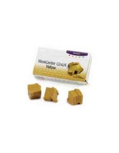 Tinta Solida p/ Xerox C2424 Amarelo 3un