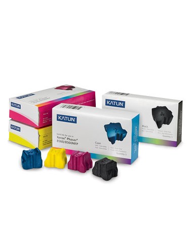 Tinta Solida p/ Xerox  8500/8550 Azul (Pack3)