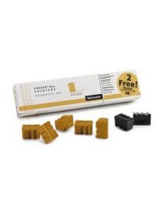 Phaser 850 Color Stick Amarelo 5un+2un Preto