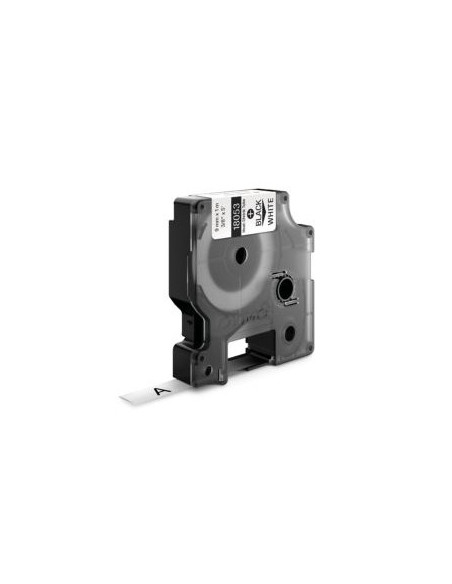 Tubo Termorrectractil Dymo Rhino 9mmx1,5m Branco/Preto