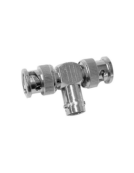 Adaptador BNC em T femea / 2x BNC macho