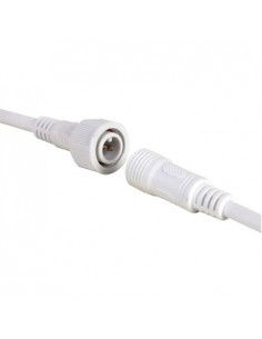 Conector DC com cabo macho/femea para fitas LED 1 cor IP68