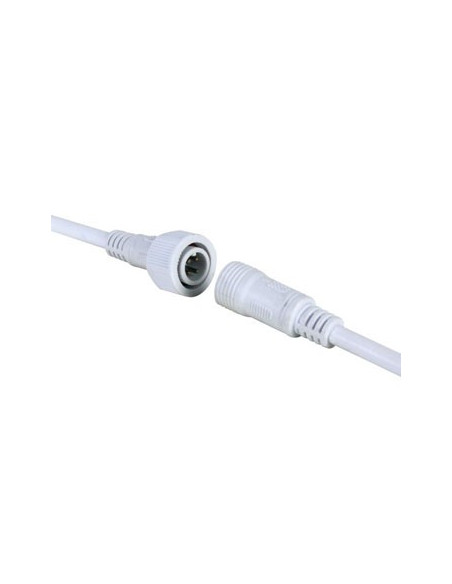 Conector DC com cabo macho/femea para fitas LED RGB IP68
