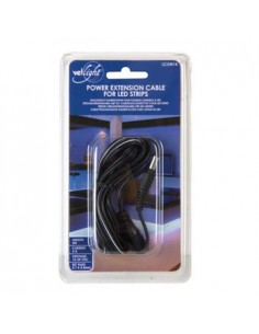 Conector DC com cabo macho/femea em extensao de 2mt