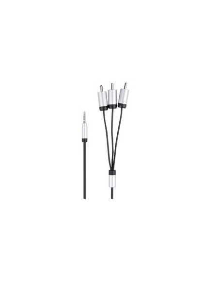 Cabo A/V Jack 3,5mm Macho vs 3 RCA Macho