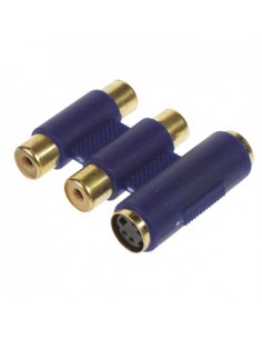 Acoplador S_VHS + 2x RCA F para S-VHS + 2x RCA F