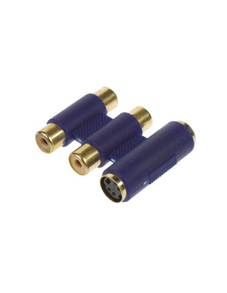 Acoplador S_VHS + 2x RCA F para S-VHS + 2x RCA F