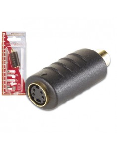 Adaptador S-VHS 4P mini-DIN F para RCA F Ouro