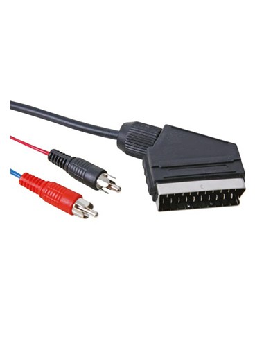 Cabo SCART Macho para 2x RCA Macho 5m