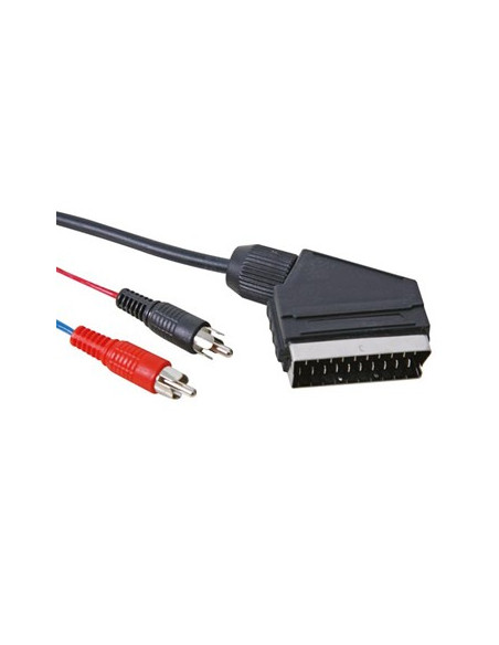 Cabo SCART Macho para 2x RCA Macho 5m