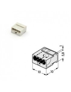 Bloco Terminal Caixas Junção 4 Condutores Cinza