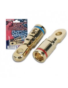 Kit terminais Auto Hi-Fi alta amperagem banhados em ouro
