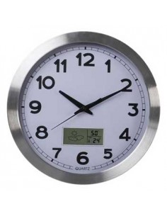 Relógio Parede Alumínio LCD