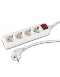 Bloco 4 Tomadas + Interruptor Cabo 1,5mts