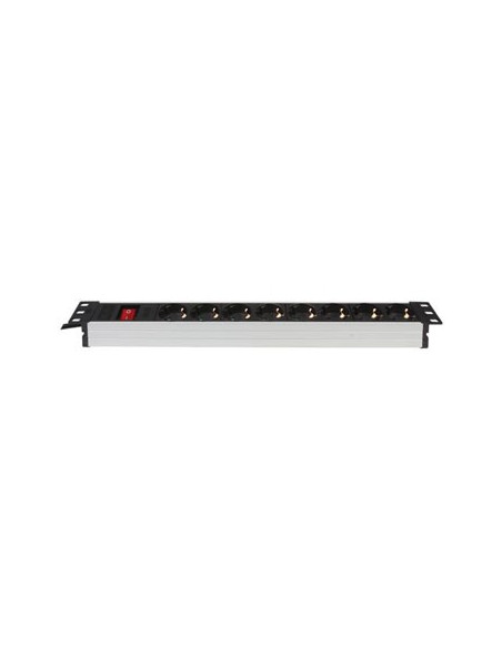 Bloco 8 Tomadas + Interruptor para rack de 19"