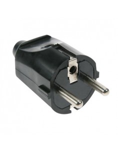 Ficha AC SCHUKO macho em ABS macio