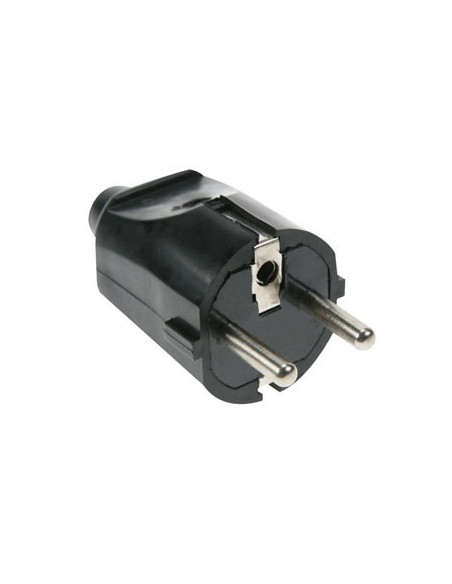 Ficha AC SCHUKO macho em ABS macio
