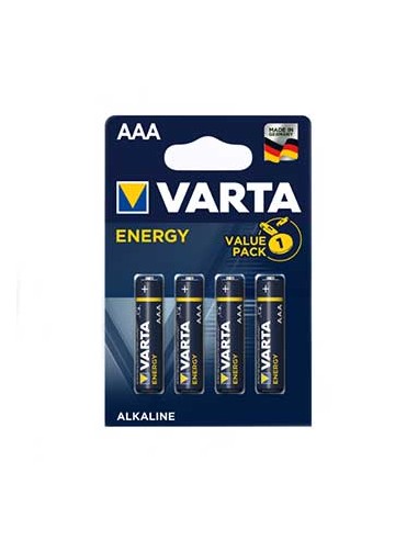 Pilhas Alcalinas Varta Energy LR03 AAA 1.5V 1100mAh 4un