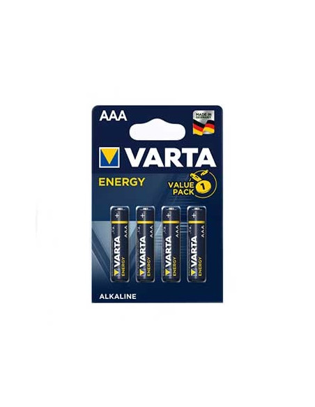 Pilhas Alcalinas Varta Energy LR03 AAA 1.5V 1100mAh 4un