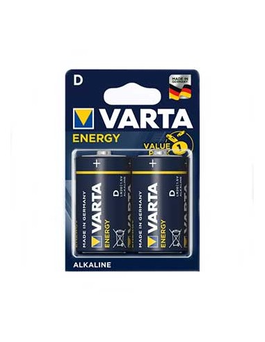 Pilhas Alcalinas Varta Energy LR20 (D) 1.5V 15000mAh 2un