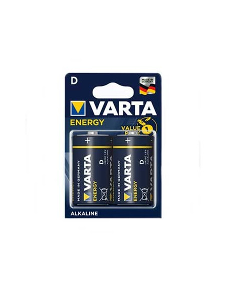 Pilhas Alcalinas Varta Energy LR20 (D) 1.5V 15000mAh 2un