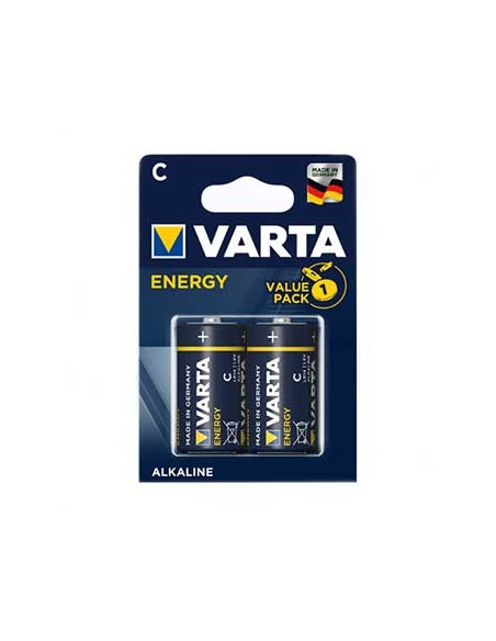 Pilhas Alcalinas Varta Energy LR14 (C) 1.5V 7000mAh 2un