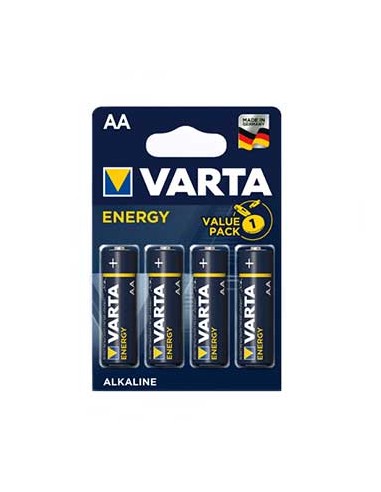 Pilhas Alcalinas Varta Energy LR6 AA 1.5V 2600mAh 4un