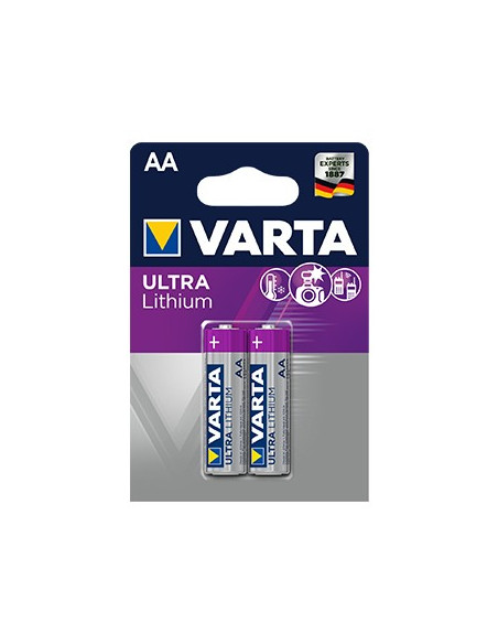 Pilhas Litio Varta LR6 AA 1.5V 2un