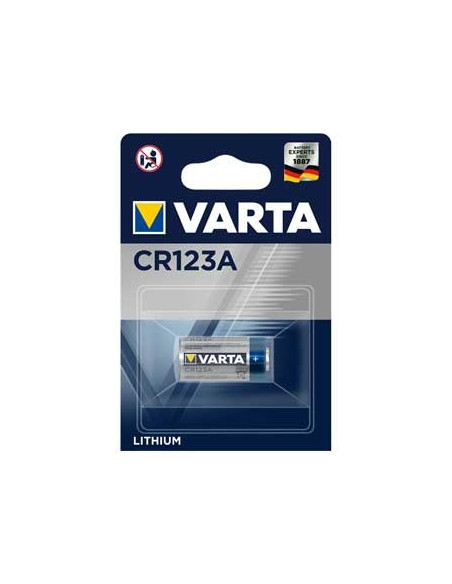 Pilha CR123A Varta 3V 1600mAh (6205)