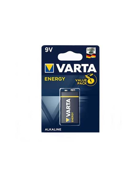 Pilha Alcalina Varta Energy 6LR61 9V 530mAh - 1un
