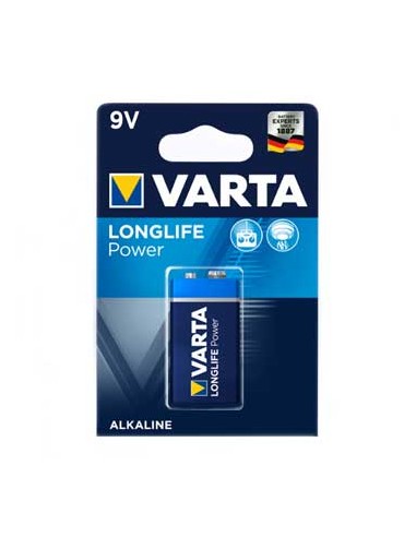 Pilha Alcalina Varta High Energy 6LR61 (4922) 9V 550mAh 1Un