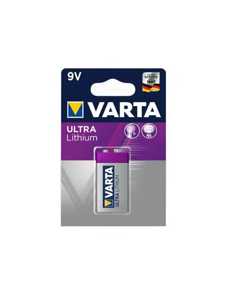 Pilha Lithium profissional Varta (6122) 9V-1200mAh 1un
