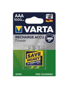 Pilhas Recarregáveis Varta HR03 AAA 1000mAh 1.2V 2Un
